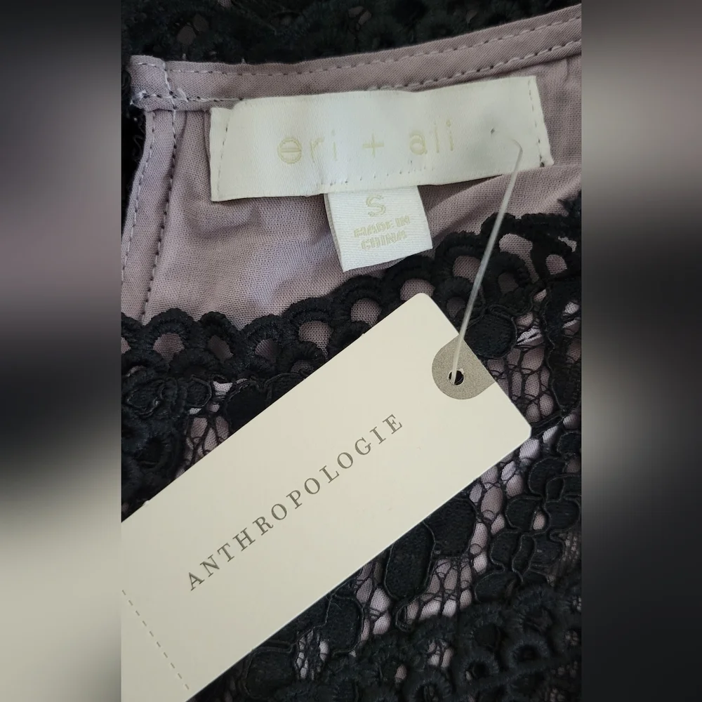 NWT Eri +Ali Anthropolgie Lace Top - Picture 3 of 7